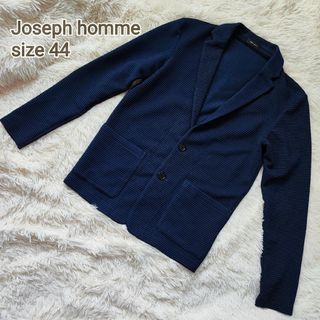 ジョゼフ(JOSEPH)のJoseph homme ワッフル地ジャケット 44(S相当) ネイビー(テーラードジャケット)