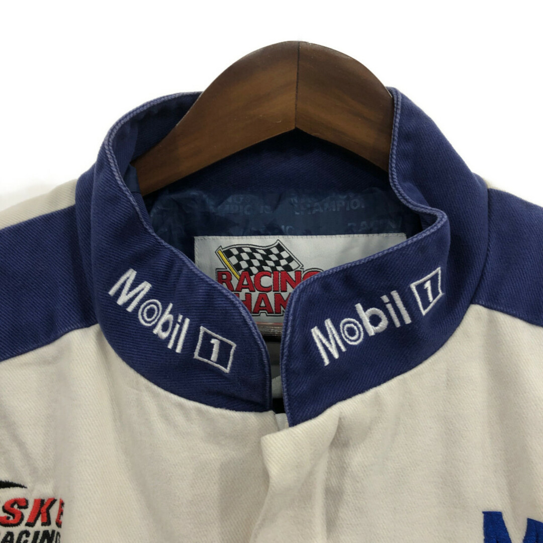 RACING CHAMPIONS コットン レーシングジャケット ジャケット 企業ロゴ マルチカラー (メンズ XL) 中古 古着 Q1804 メンズのジャケット/アウター(その他)の商品写真