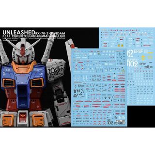 PG UNLEASHED ガンダムRX-78-2用水転写式デカール(模型/プラモデル)