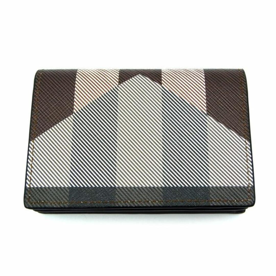 BURBERRY(バーバリー)のバーバリー BURBERRY ■ 【 Geometric Check & Leather Folding Card Case 80507941 】 ジオメトリックチェック アンド フォールディング レザー カードケース n4864 メンズのファッション小物(その他)の商品写真