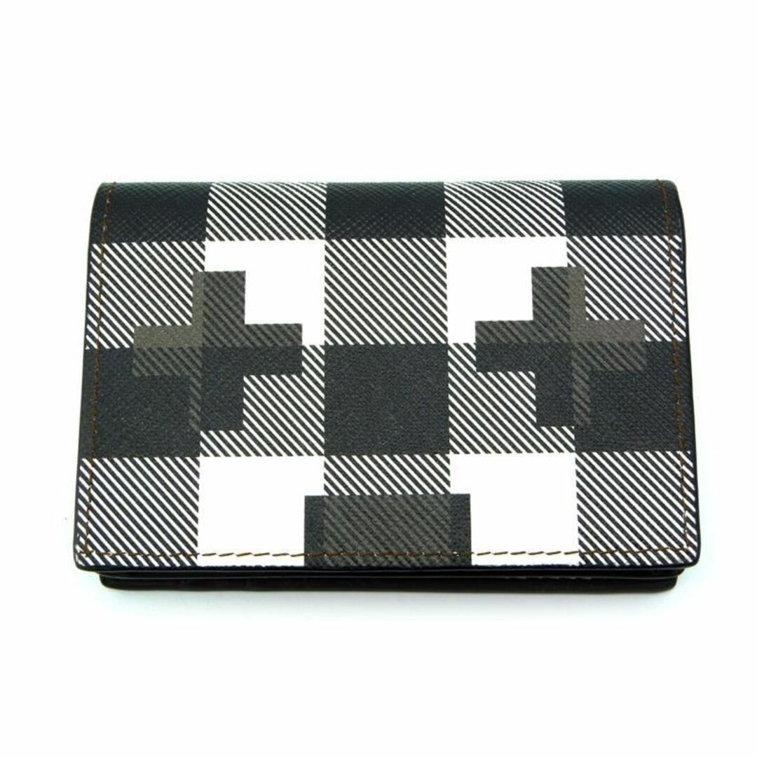 BURBERRY(バーバリー)のバーバリー BURBERRY ■ 【 Geometric Check & Leather Folding Card Case 80507941 】 ジオメトリックチェック アンド フォールディング レザー カードケース n4864 メンズのファッション小物(その他)の商品写真