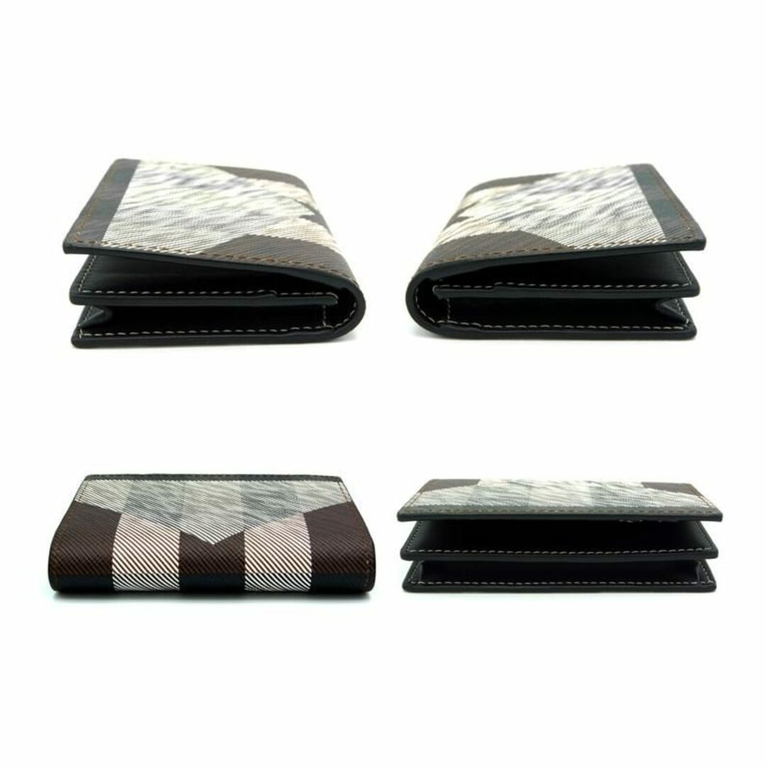 BURBERRY(バーバリー)のバーバリー BURBERRY ■ 【 Geometric Check & Leather Folding Card Case 80507941 】 ジオメトリックチェック アンド フォールディング レザー カードケース n4864 メンズのファッション小物(その他)の商品写真