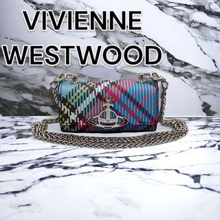 ヴィヴィアンウエストウッド(Vivienne Westwood)の【新品未使用】ヴィヴィアンウエストウッド【日本正規品】ポーチ　マルチチェック柄(財布)