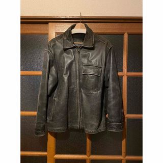 paul smith レザージャケット ヴィンテージ加工 古着90s 00s