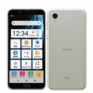 シャープ(SHARP)の【中古】 SHV43 AQUOS sense2 かんたん ブライトシルバー SIMフリー 本体 au Aランク スマホ シャープ  【送料無料】 shv43sv8mtm(スマートフォン本体)