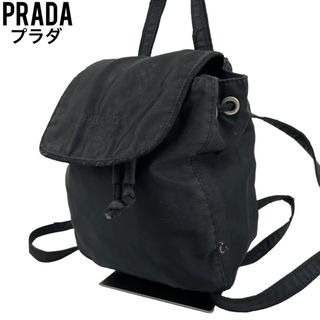 プラダ(PRADA)の良品　PRADA プラダ　リュックサック　バックパック　ブラック　黒　ナイロン(リュック/バックパック)