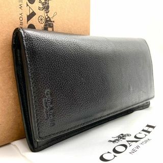 コーチ(COACH)のコーチ 長財布 二つ折り財布 本革 レザー ブラック 60320(長財布)