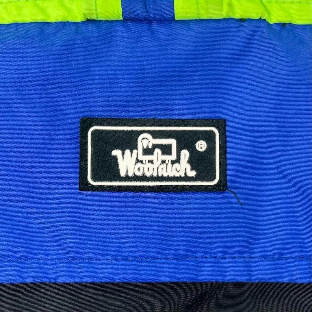 WOOLRICH(ウールリッチ)のウールリッチ 80s ロゴタグ ハーフジップ ナイロンジャケット M メンズのジャケット/アウター(ナイロンジャケット)の商品写真