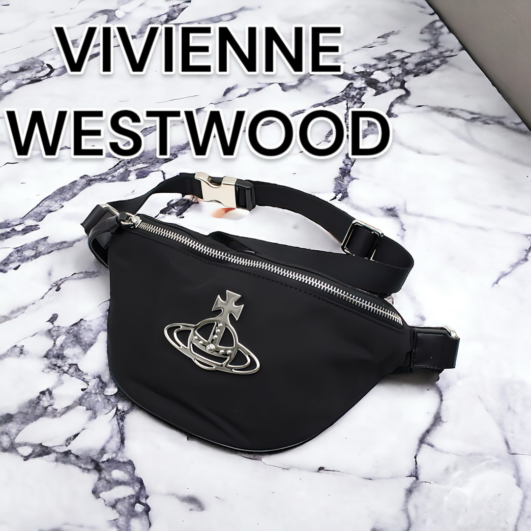 Vivienne Westwood(ヴィヴィアンウエストウッド)の【新品未使用】ヴィヴィアンウエストウッド【日本正規品】ウエストバッグ　ブラック レディースのバッグ(ボディバッグ/ウエストポーチ)の商品写真