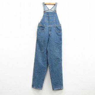 ゲス(GUESS)のW35★古着 ゲス GUESS オーバーオール メンズ 90年代 90s コットン USA製 紺 ネイビー デニム 23aug04 中古 ボトムス(サロペット/オーバーオール)