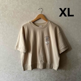 ジーユー(GU)のGU ジーユー×おぱんちゅうさぎ ライトスウェットT XLサイズ(Tシャツ(半袖/袖なし))