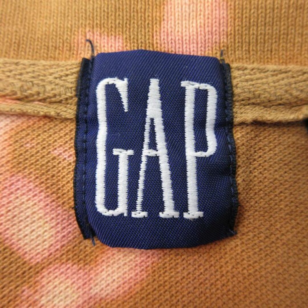 GAP(ギャップ)のXL★古着 ギャップ GAP 半袖 ブランド ポロ シャツ メンズ 90年代 90s 鹿の子 コットン 茶 ブラウン ブリーチ加工 23aug02 中古 トップス メンズのトップス(ポロシャツ)の商品写真