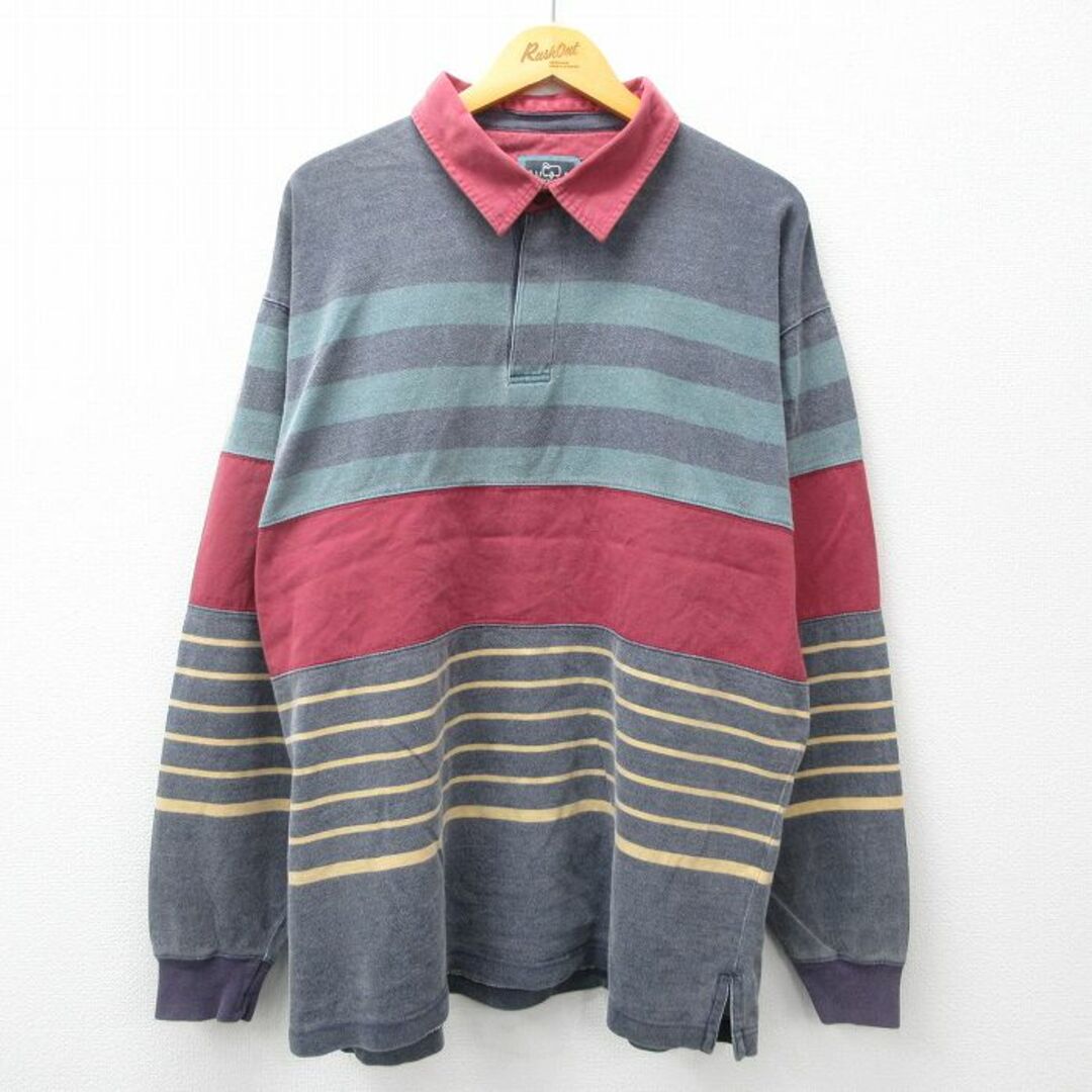 WOOLRICH(ウールリッチ)のXL★古着 ウールリッチ WOOLRICH 長袖 ラガー シャツ メンズ 00年代 00s グレー他 23aug03 中古 トップス メンズのトップス(シャツ)の商品写真