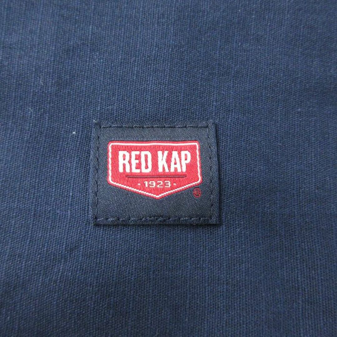 RED KAP(レッドキャップ)のXL★古着 レッドキャップ 半袖 ワーク シャツ メンズ リップストップ リフレクター ロング丈 紺他 ネイビー 23aug01 中古 トップス メンズのトップス(シャツ)の商品写真