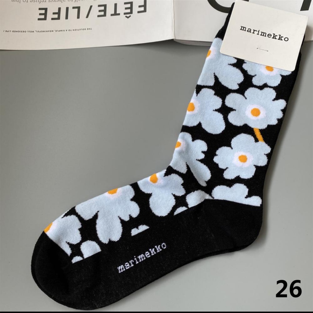 marimekko(マリメッコ)の専用　マリメッコソックス　3足 レディースのレッグウェア(ソックス)の商品写真