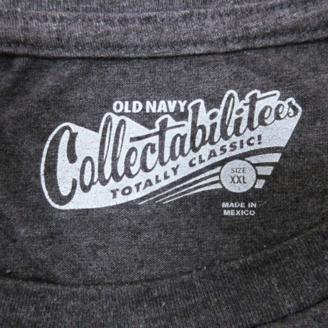 Old Navy(オールドネイビー)のXL★古着 オールドネイビー OLD NAVY 半袖 ブランド Tシャツ メンズ DCコミックス バットシグナル 大きいサイズ クルーネック グレー 霜降り 23aug03 中古 メンズのトップス(Tシャツ/カットソー(半袖/袖なし))の商品写真