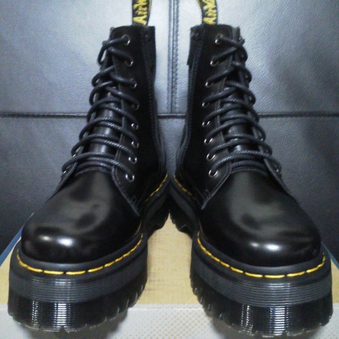 Dr.Martens(ドクターマーチン)の【極美品】Dr.Martens JADON UK4 黒 厚底 8ホール BEX レディースの靴/シューズ(ブーツ)の商品写真