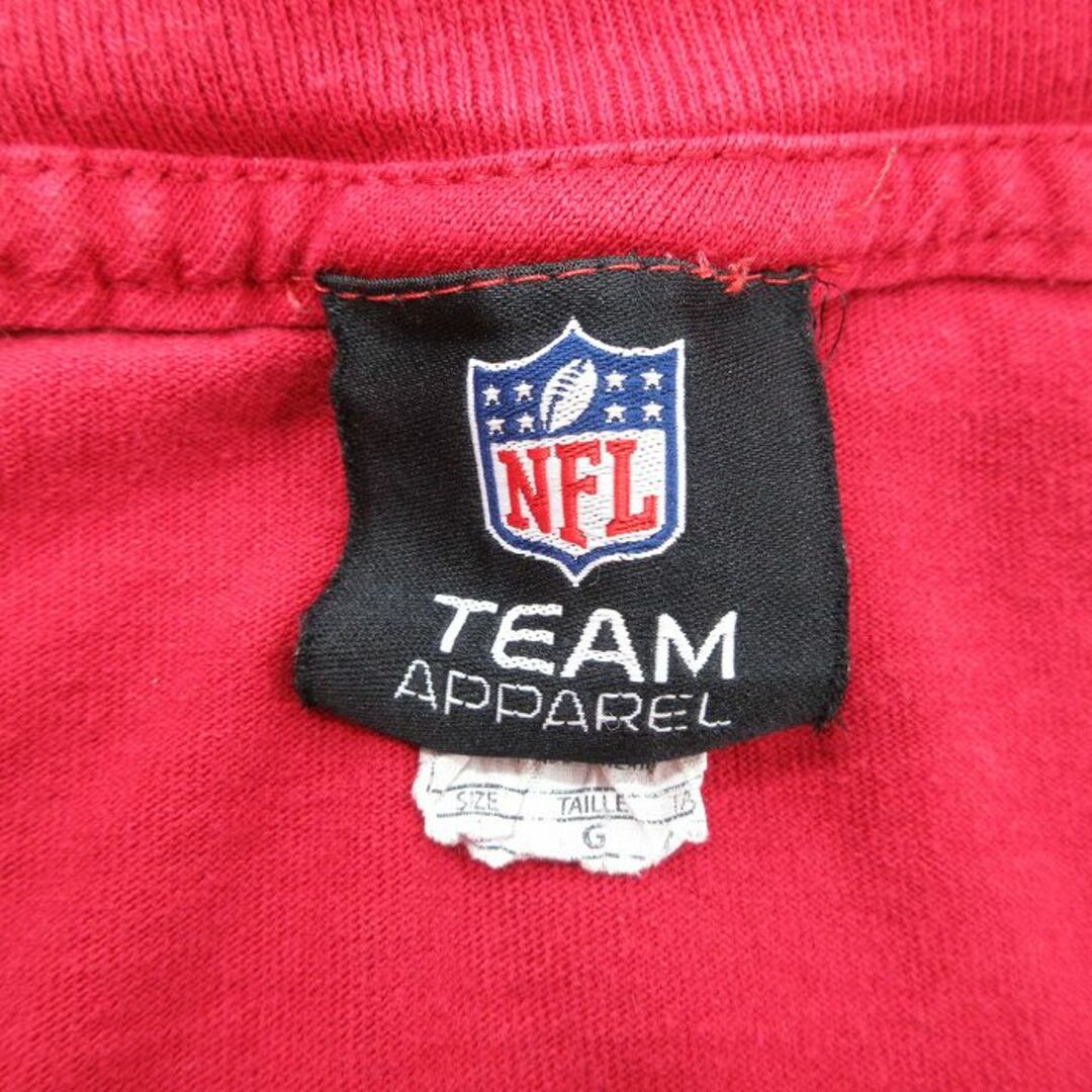 L★古着 半袖 ビンテージ Tシャツ メンズ 00年代 00s NFL インディアナポリスコルツ コットン クルーネック 赤 レッド アメフト スーパーボウル 23aug03 中古 メンズのトップス(Tシャツ/カットソー(半袖/袖なし))の商品写真