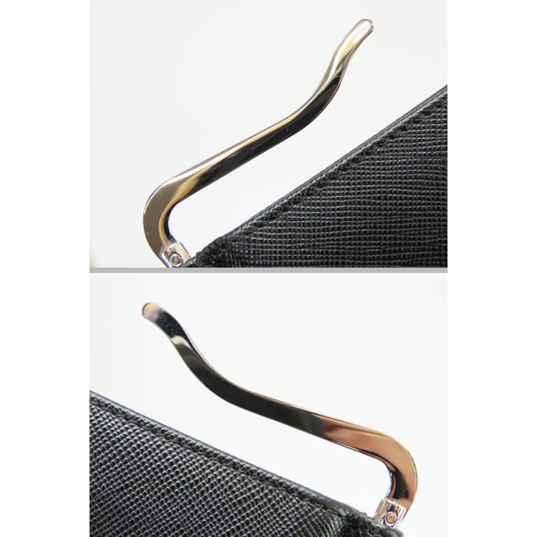 PRADA(プラダ)の超美品プラダサフィアーノマネークリップ付き二つ折り札入れ財布コンパクト メンズのファッション小物(折り財布)の商品写真