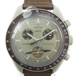 オメガ(OMEGA)のオメガ スウォッチ スピードマスター 腕時計 アナログ クオーツ 茶 ■SM1(腕時計(アナログ))