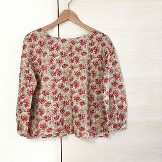 【美品】NATURAL BEAUTY BASIC 花柄 ブラウス リバティ