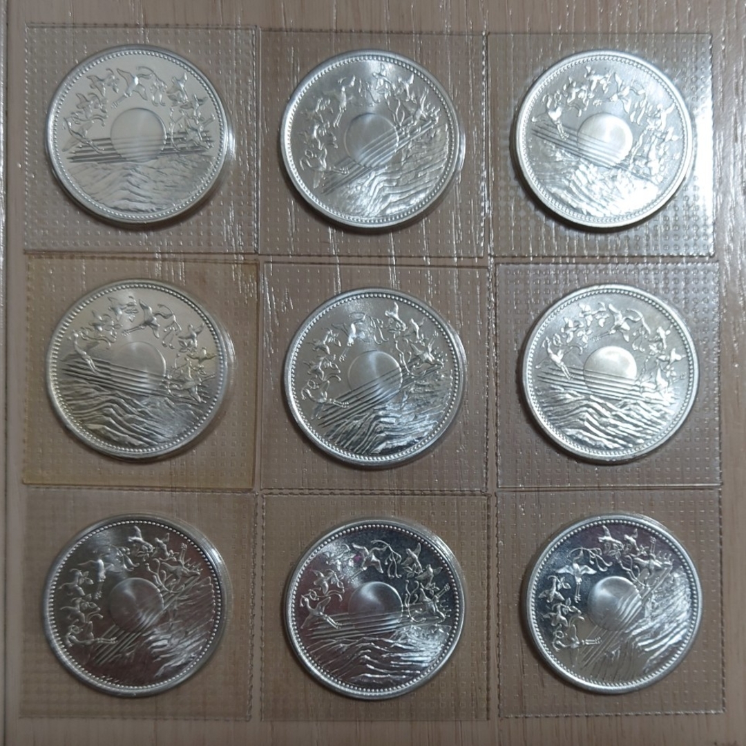 1万円銀貨 記念硬貨 9枚セット