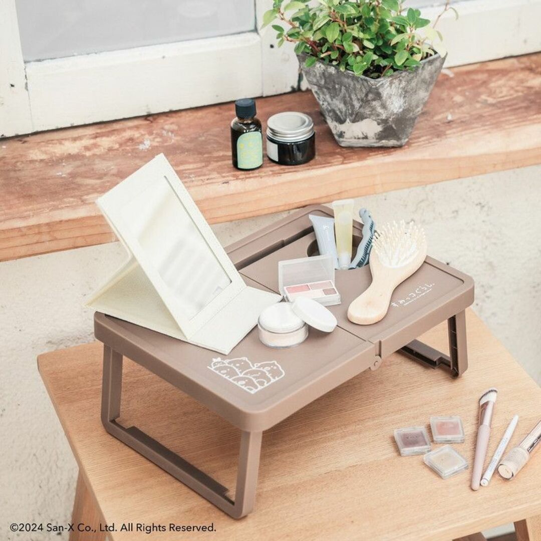 すみっコぐらし(スミッコグラシ)のすみっコぐらし 折りたたみミニテーブル茶 スポーツ/アウトドアのアウトドア(テーブル/チェア)の商品写真