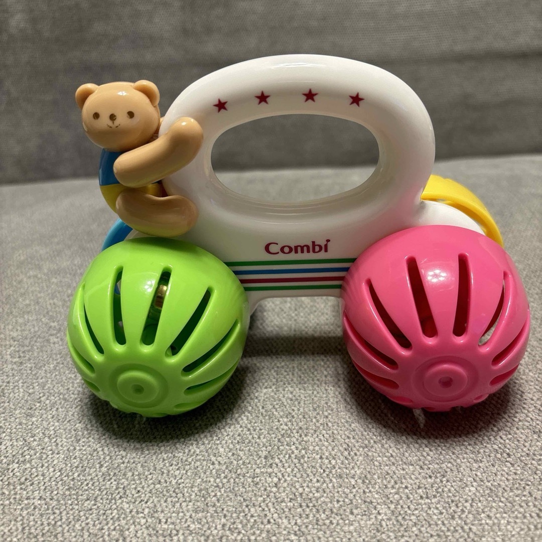 combi(コンビ)の美品　コンビ　くまさん　ころころベル2 知育玩具　おもちゃ　赤ちゃん　ベビー キッズ/ベビー/マタニティのおもちゃ(知育玩具)の商品写真