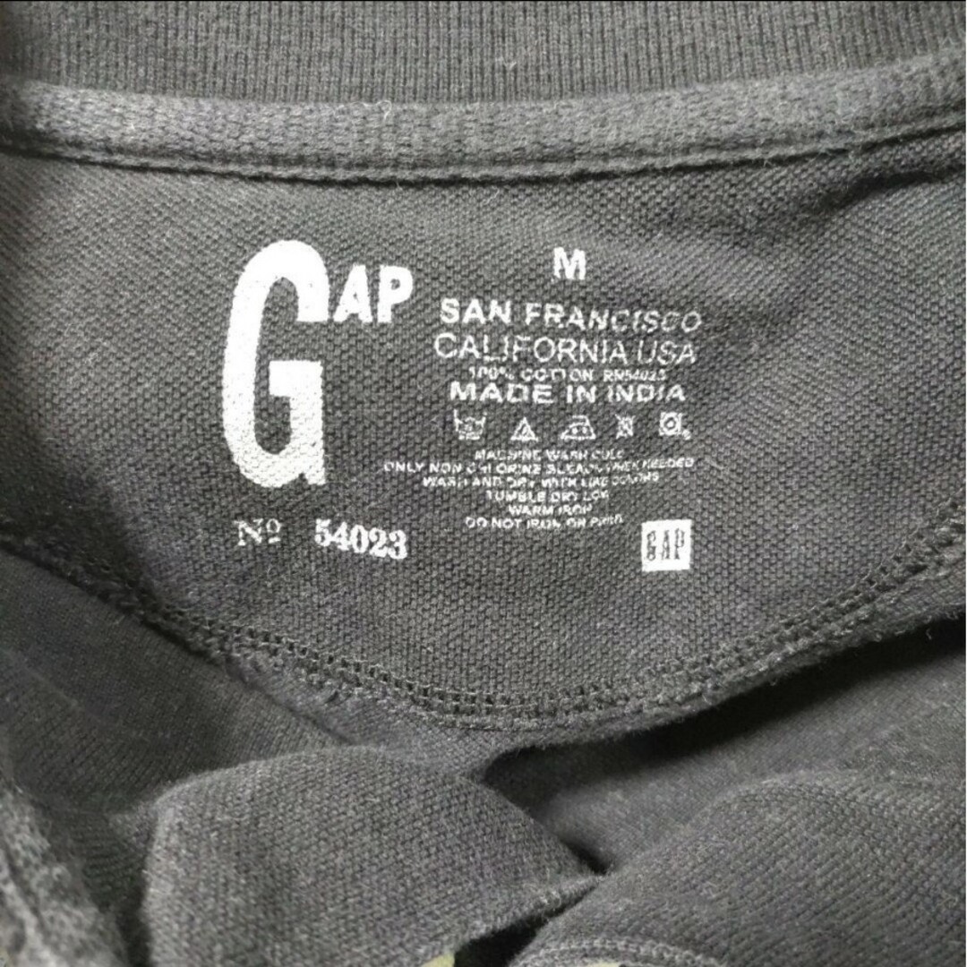 GAP(ギャップ)のギャップ ポロシャツ 半袖 ブラック M メンズのトップス(ポロシャツ)の商品写真