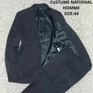 コスチュームナショナル(CoSTUME NATIONAL)のコスチュームナショナル イタリア製 シングルスーツ セットアップ 44 ブラック(セットアップ)