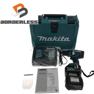 マキタ(Makita)の☆未使用品☆makita マキタ 18V 充電式震動ドライバドリル HP484DRGX バッテリー2個(18V 6.0Ah) 充電器 ケース付 ドリルドライバー 87527(工具)