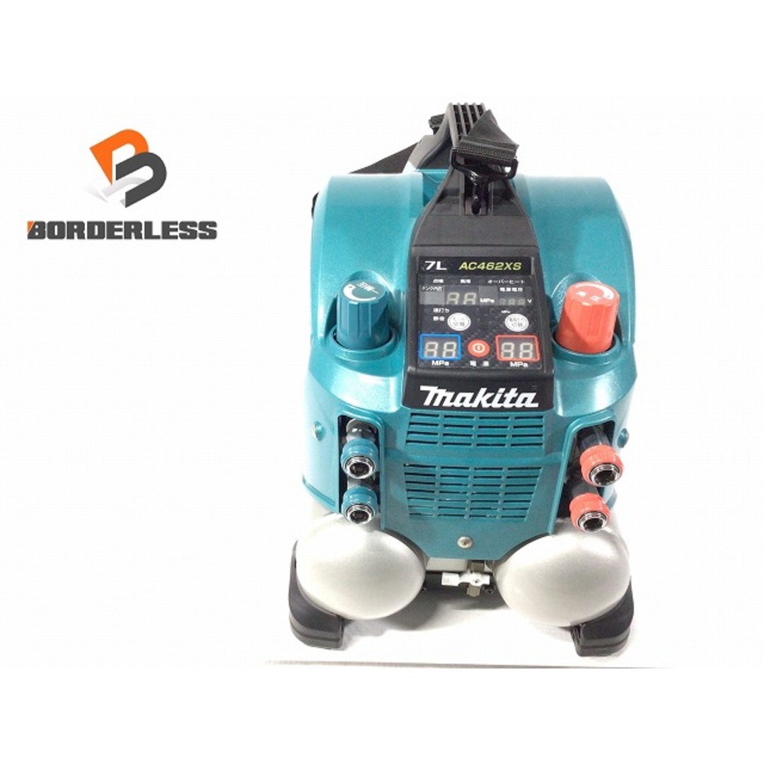 Makita(マキタ)の☆極美品☆ makita マキタ 100V 一般圧/高圧 各2口 エアコンプレッサー AC462XS タンク容量7L エア工具 エアツール 87610 自動車/バイクのバイク(工具)の商品写真