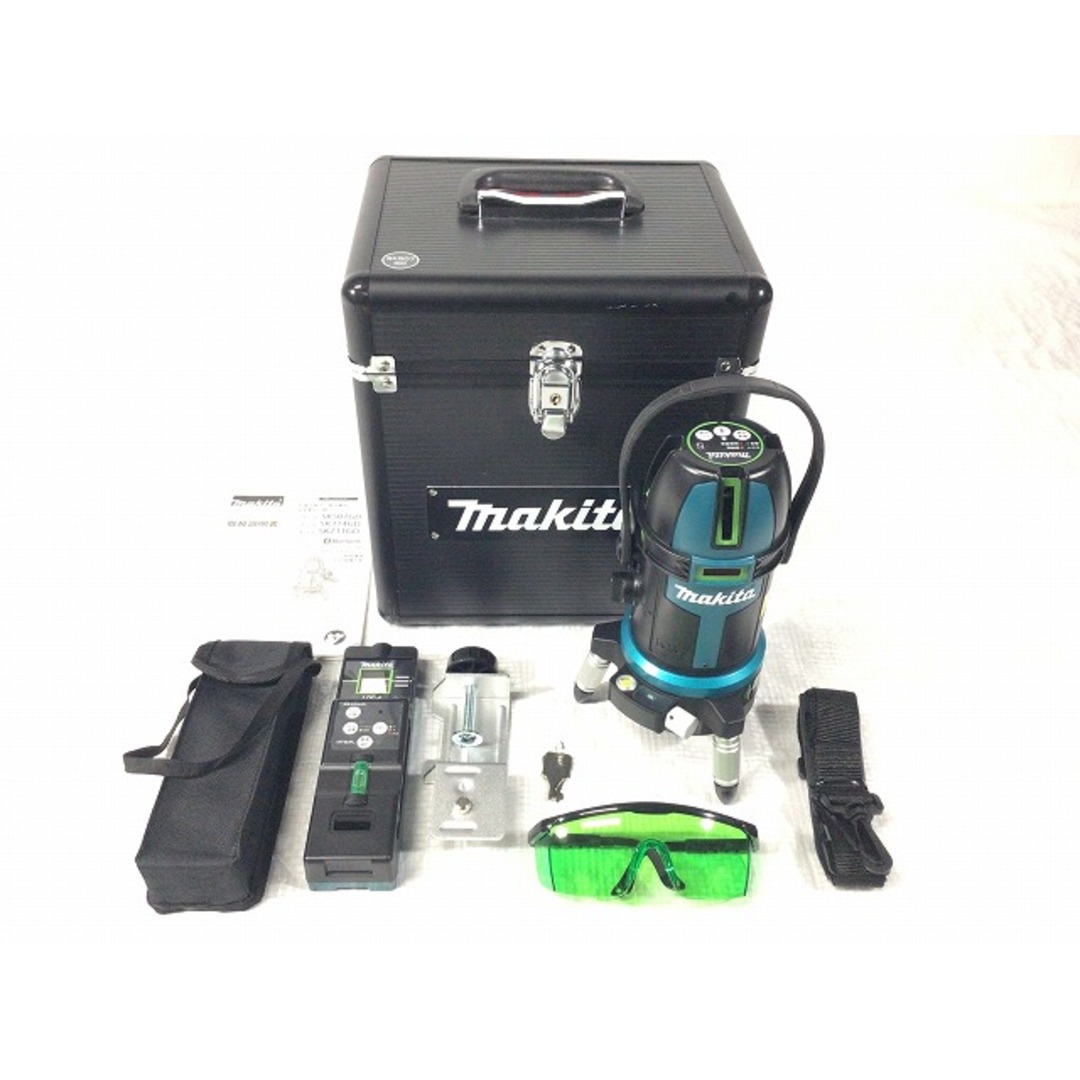 Makita(マキタ)の☆中古美品☆makita マキタ 10.8V レーザー墨出し器 充電式屋内・屋外兼用 フルライン SK507GD 受光器 LDG-6 ケース付 87669 自動車/バイクのバイク(工具)の商品写真