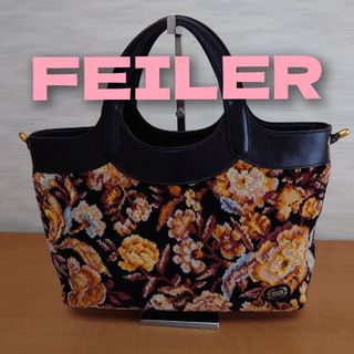 FEILER - 超レア 美品 FEILER フェイラー ハンドバック ゴールド ゴージャス 金色