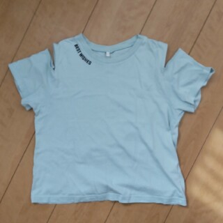 ジーユー(GU)のモスグリーン　Ｔシャツ GU 女の子 150(Tシャツ/カットソー)