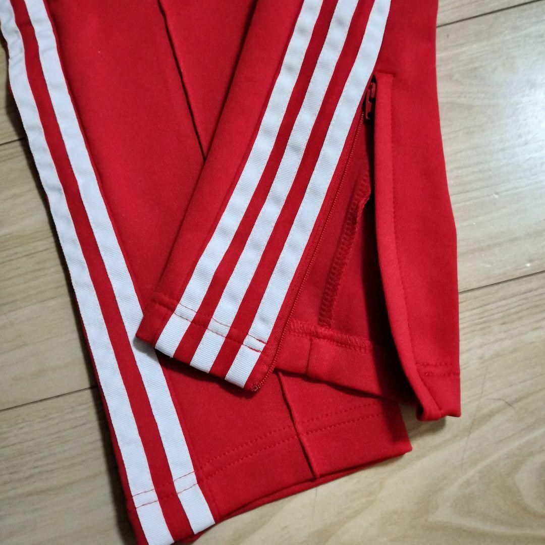 Originals（adidas）(オリジナルス)のアディダス 赤 スーパースター トラックパンツ ジャージ 女性XL スリムP レディースのパンツ(その他)の商品写真