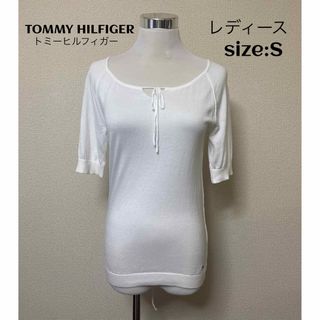 TOMMY HILFIGER トミーヒルフィガー 半袖綿ニット S