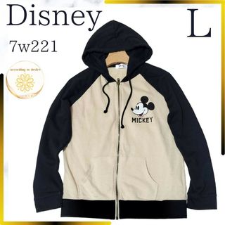 Disney - ディズニー レディース パーカー 長袖 ミッキー プリントあり Ｌ7w221 春