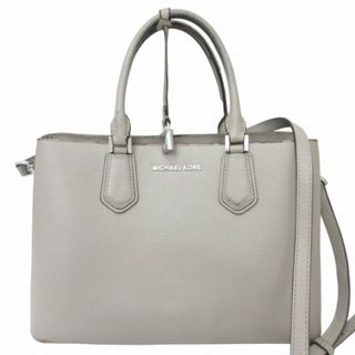 マイケルコース(Michael Kors)のマイケルコース 2WAY レザーショルダーバッグ ハンドバッグ グレー系(ハンドバッグ)