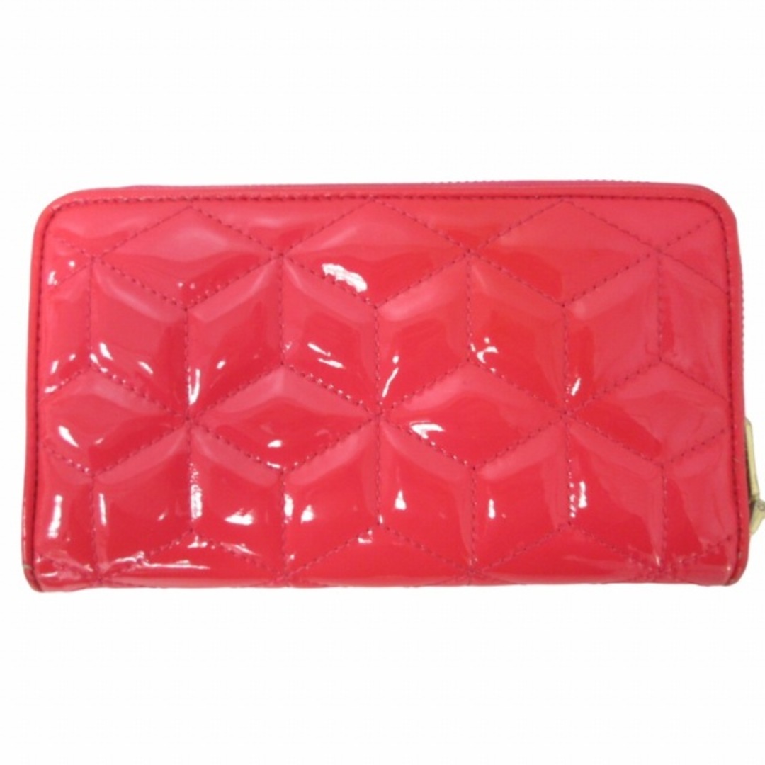 miumiu(ミュウミュウ)のミュウミュウ miumiu エナメル長財布 ウォレット ゴールド金具 ピンク レディースのファッション小物(財布)の商品写真