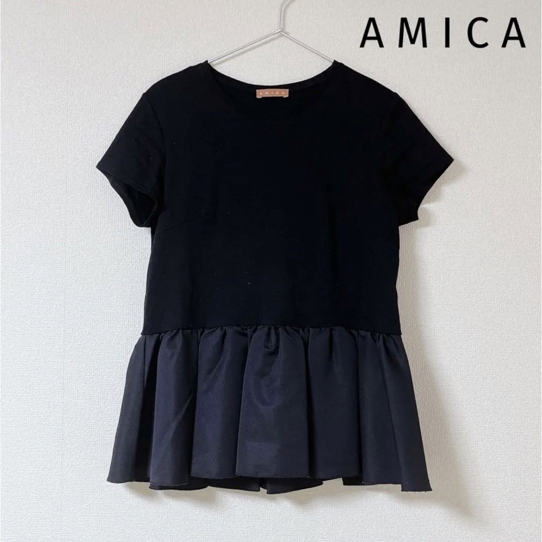 UNITED ARROWS(ユナイテッドアローズ)のAMICA♡アミカ♡OHGA♡yori♡ユナイテッドアローズ♡ペプラム♡Tシャツ レディースのトップス(Tシャツ(半袖/袖なし))の商品写真