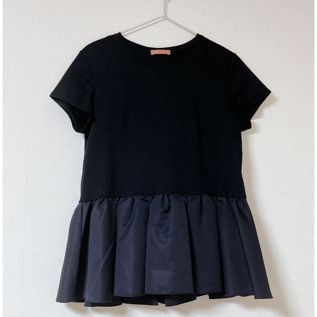 UNITED ARROWS(ユナイテッドアローズ)のAMICA♡アミカ♡OHGA♡yori♡ユナイテッドアローズ♡ペプラム♡Tシャツ レディースのトップス(Tシャツ(半袖/袖なし))の商品写真