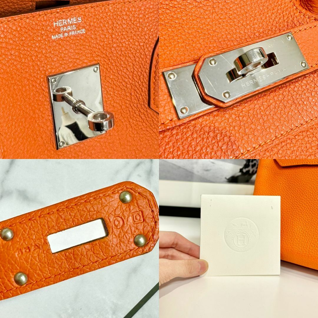 Hermes(エルメス)のHERMES エルメス ショルダーバーキン トゴ オレンジ レディースのバッグ(ショルダーバッグ)の商品写真