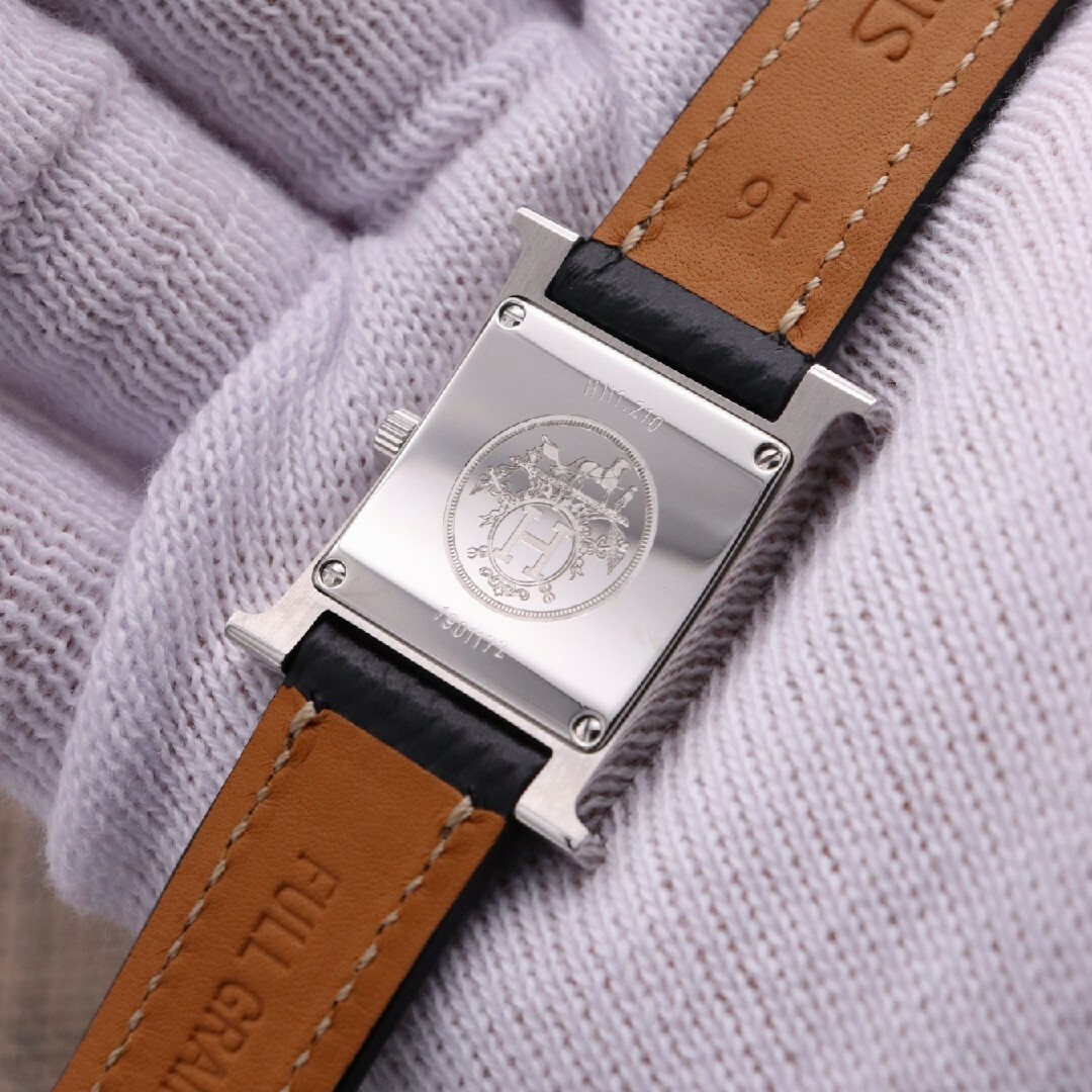 Hermes(エルメス)の12ヶ月保証【新品電池】HERMES Hウォッチ/HH1.210 仕上げ済み レディースのファッション小物(腕時計)の商品写真