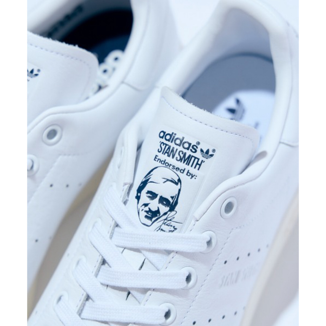 Originals（adidas）(オリジナルス)の天然皮革✨新品✨【送料無料】スタンスミス adidas 23.5 ネイビー 本革 レディースの靴/シューズ(スニーカー)の商品写真