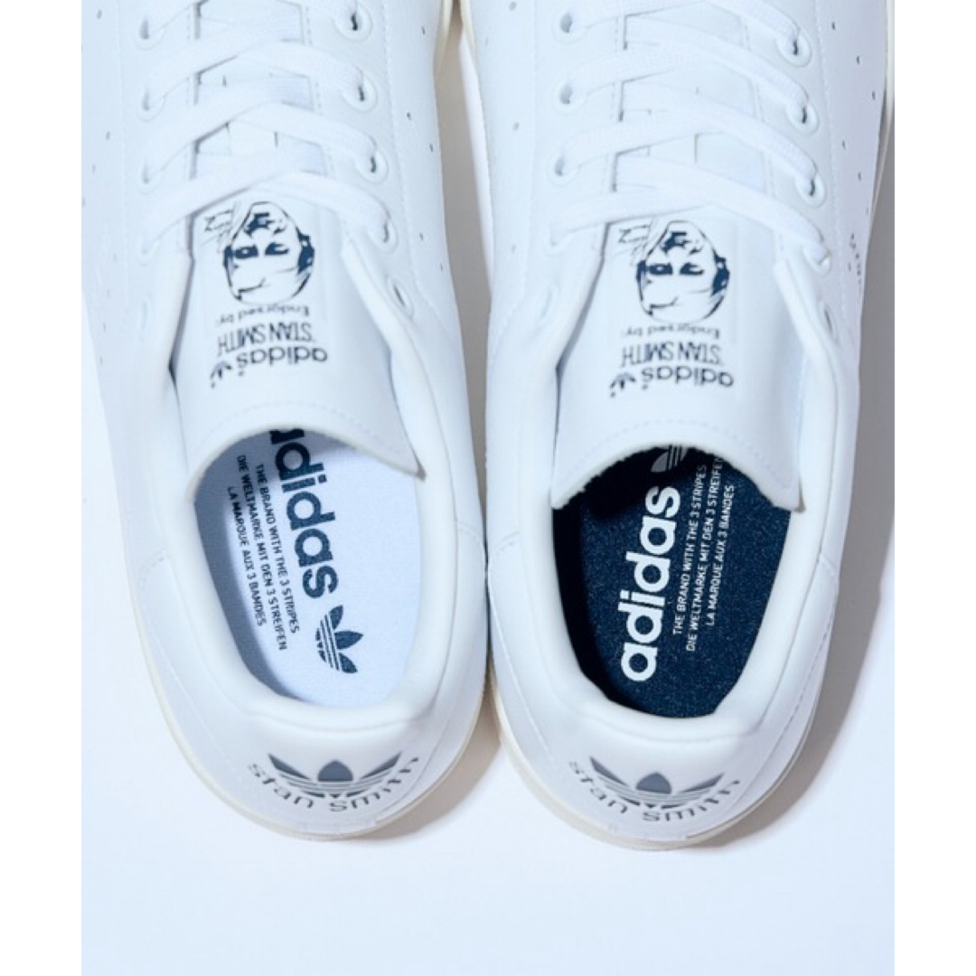Originals（adidas）(オリジナルス)の天然皮革✨新品✨【送料無料】スタンスミス adidas 23.5 ネイビー 本革 レディースの靴/シューズ(スニーカー)の商品写真