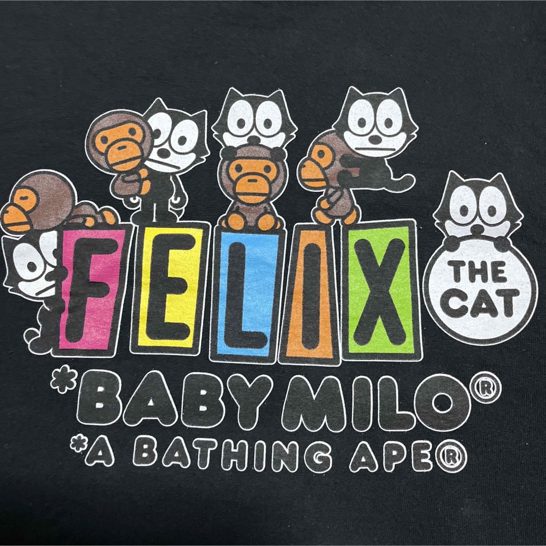 A BATHING APE(アベイシングエイプ)のAPE BAPE KAWS FELIX THE CAT tee tシャツ　XL メンズのトップス(Tシャツ/カットソー(半袖/袖なし))の商品写真