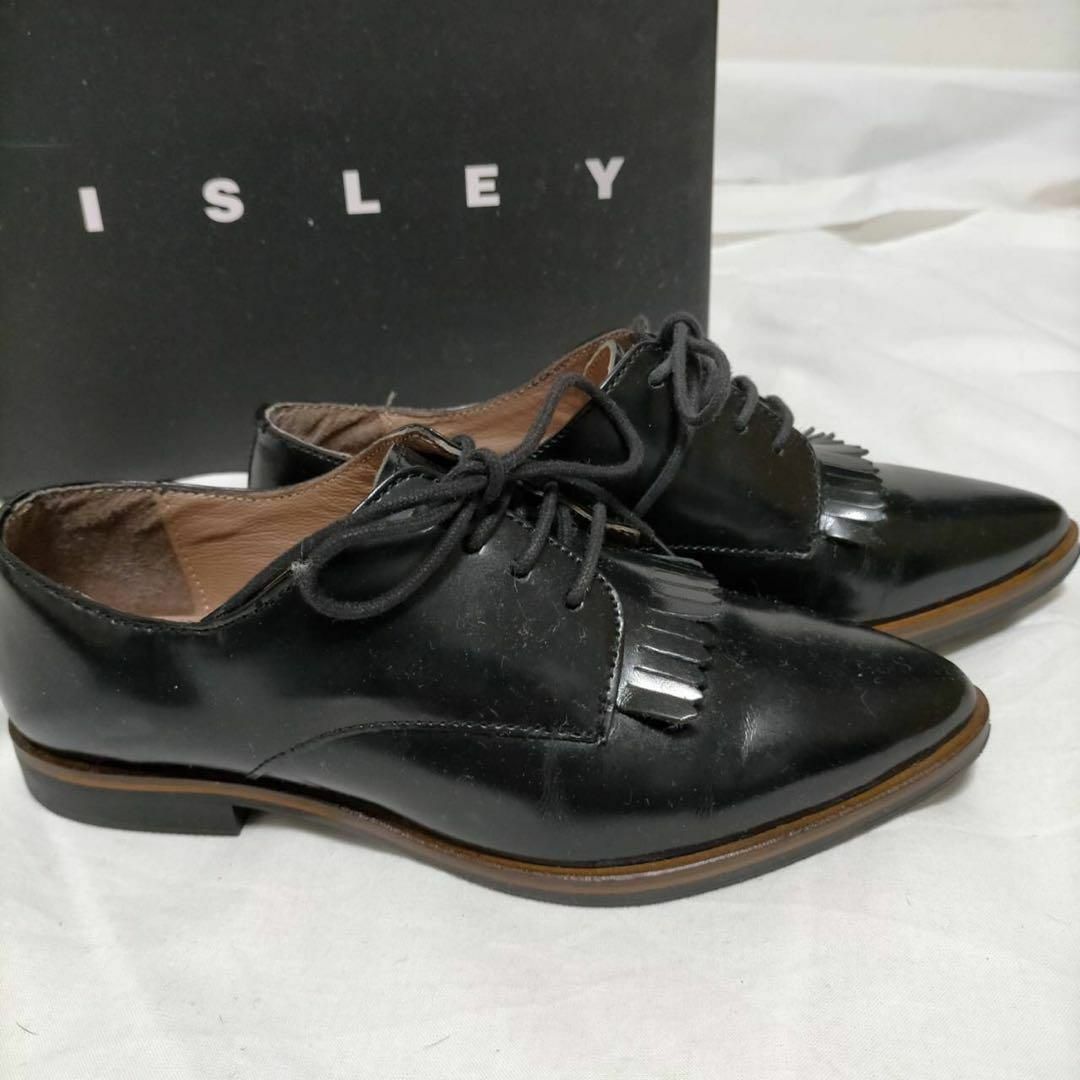 Sisley(シスレー)の【極美品】SISLEY シスレー レディース 革靴 ブラック 箱付き35 レディースの靴/シューズ(ローファー/革靴)の商品写真