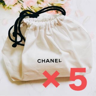 シャネル(CHANEL)の【30日まで】CHANEL （シャネル ) 巾着ノベルティポーチ　ホワイト×5点(その他)