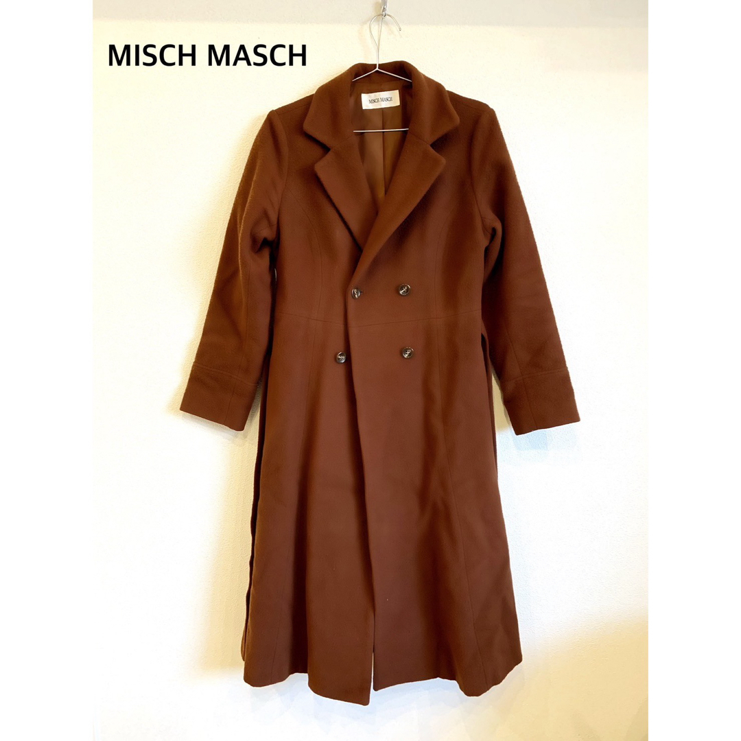 MISCH MASCH(ミッシュマッシュ)のMISCH MASCH ミッシュマッシュ　コート　ロング　ウール レディースのジャケット/アウター(ロングコート)の商品写真